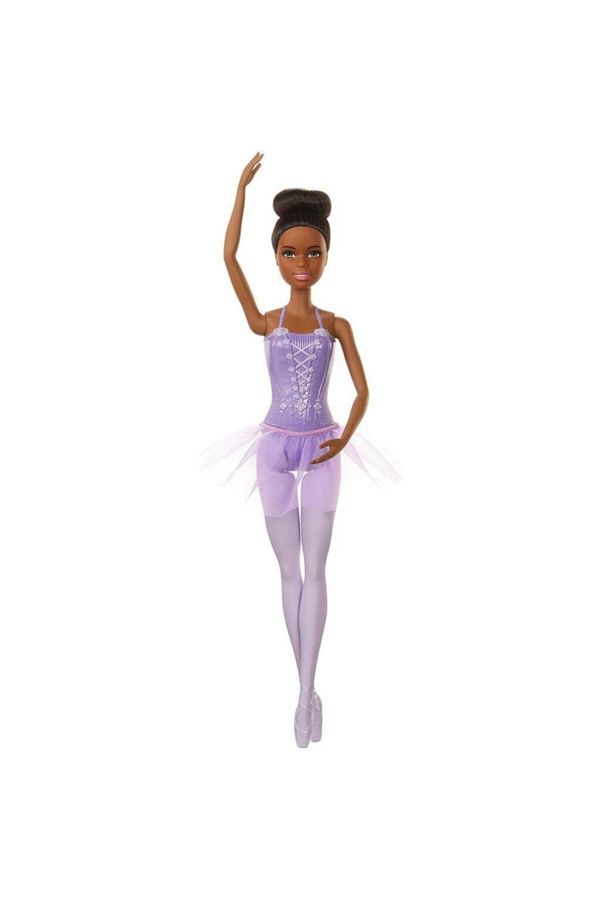 Barbie Ballerina Dolls in Dark Purple Dress Gjl58 Gjl61 Trendyol