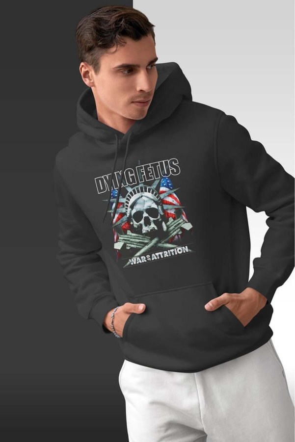 buzagi tasarım ürünleri Dying Fetus Oversize Hooded Unisex Sweatshirt