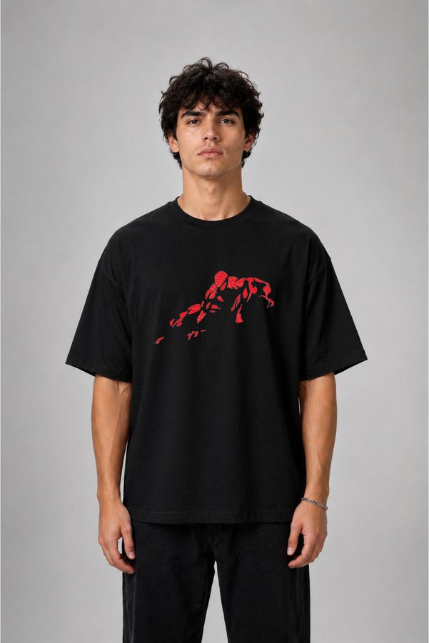 cesita Zendaya Spider Spider-Man Printed Cotton Black T-Shirt T-Shirt