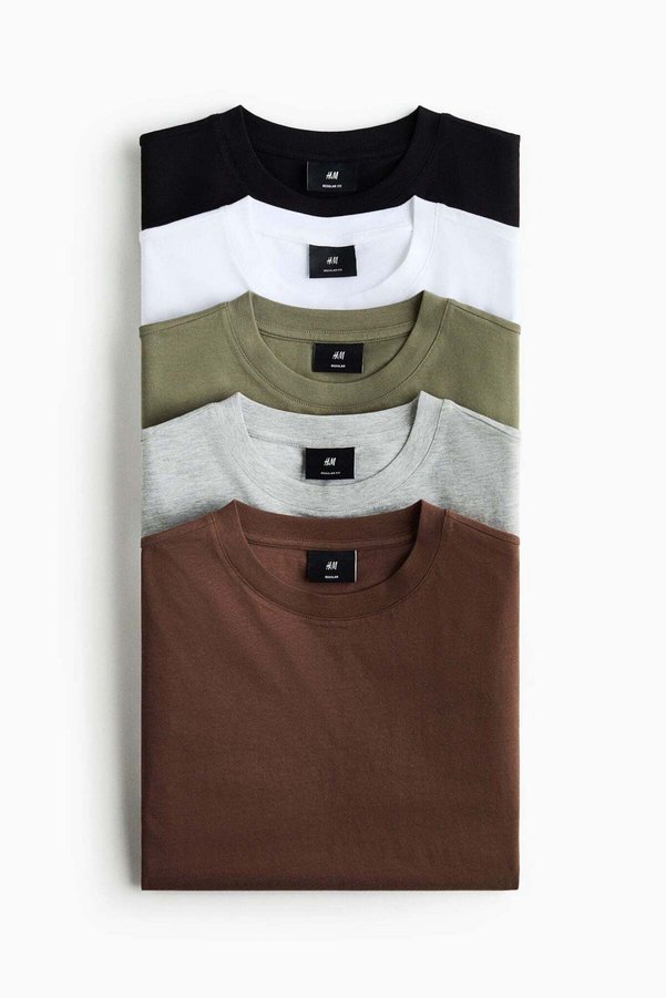 H&M 5-pack Regular Fit T-shirts