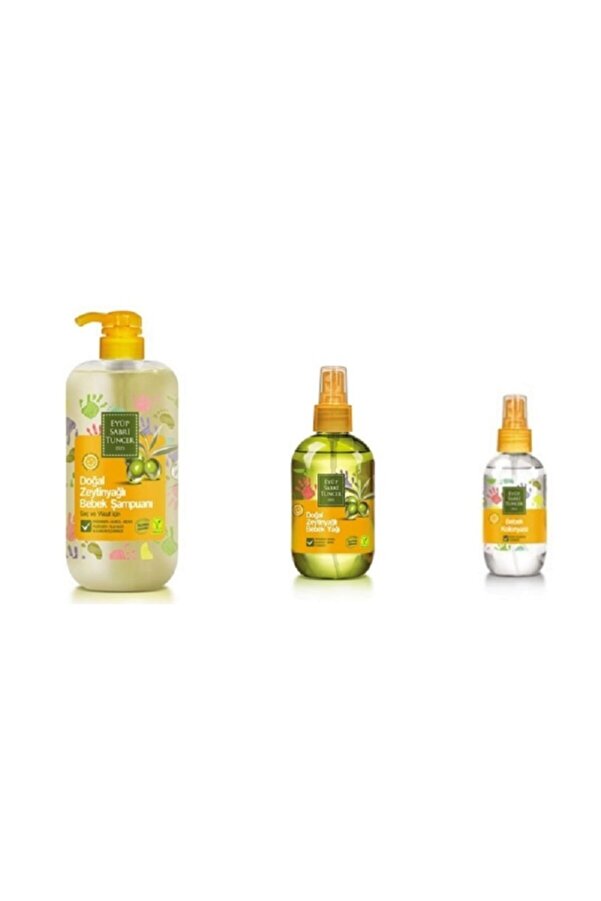 Eyüp Sabri Tuncer Est Doğal Zeytinyağlı Bebek Şampuanı 600 Ml +bebek Yağı 280 Ml Pet Şişe + Bebek Kolonyası 190 Ml