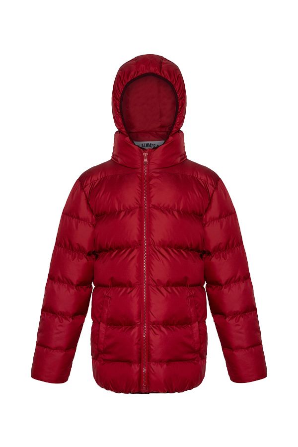 Men Anorak Medium Size Burgundy Puffer Jacket Trendyol