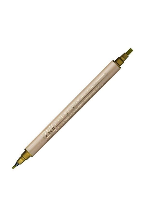 Zig-Double Tip Gilded Calligraphy Pen 2 Mm 3.5 Mm 123 Metallic Copper 1