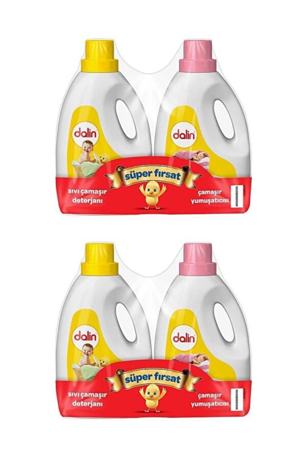 Dalin Çamaşır Deterjanı+yumuşatıc 1.2lt 2 Li*4