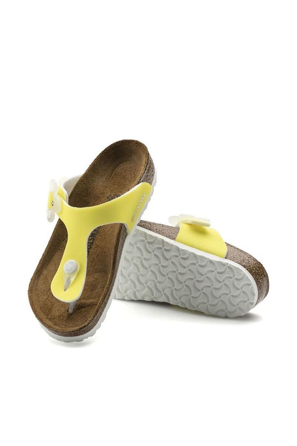 Yellow gizeh birkenstock discount