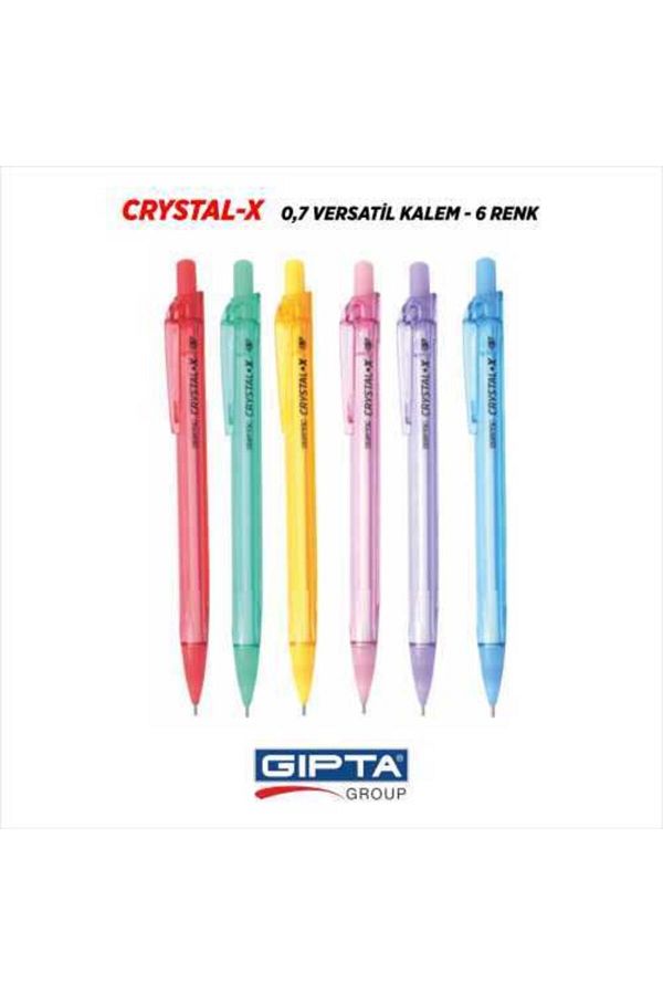 Gıpta-Crystal-x 0.7 Nib Versatil Pen 6 Pieces (k1930) 1