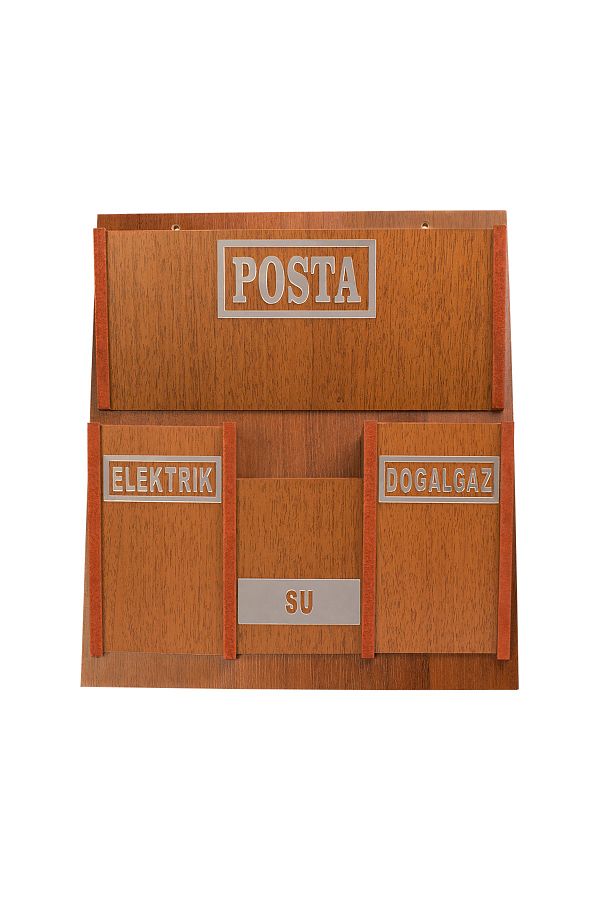 SELENA-Wooden Common Invoice And Mailbox 2 Colors Walnut Maple 1