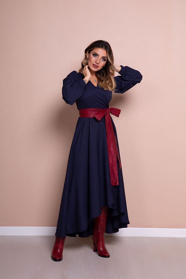 Claret and blue dress online