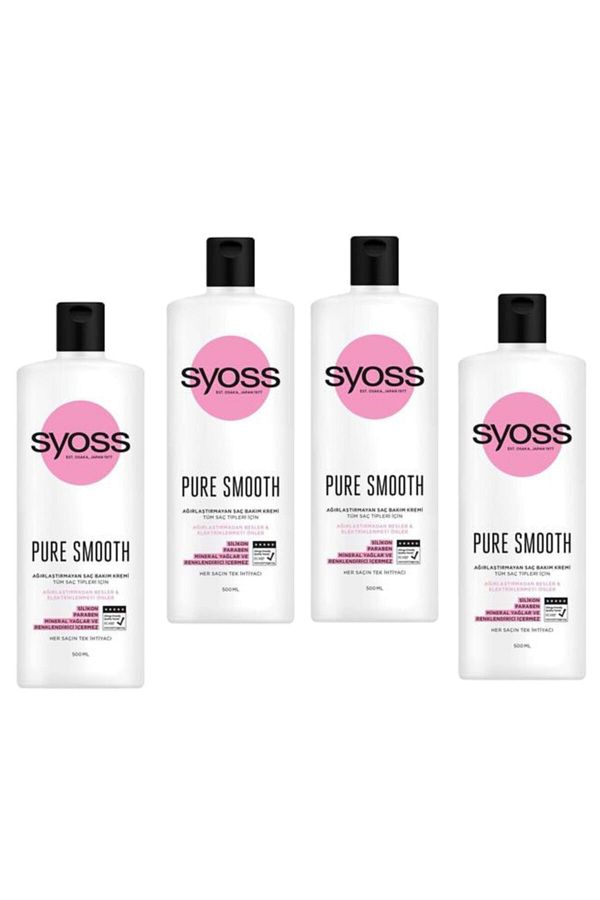 Syoss-Smonth Pure 500ml Conditioner - Set of 4 1