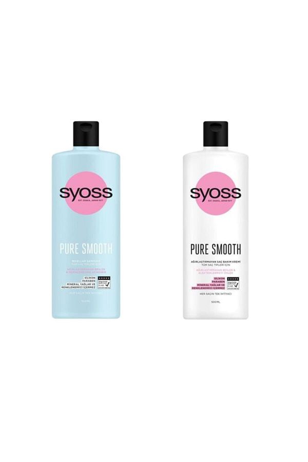 Syoss-Smonth Pure 500 ml Shampoo and Conditioner Set of 2 1