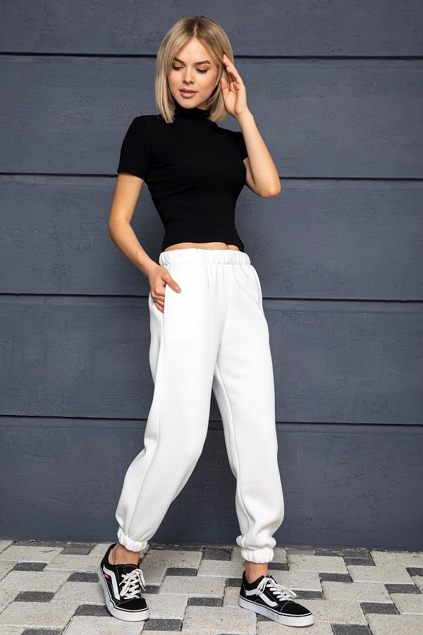 MD trend Women s Ecru Basic Jogger Rose Gold Knitted Sweatpants Trendyol