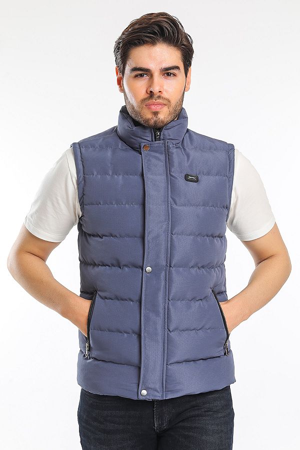 Slazenger-St21ye010-825 Men's Petrol Zula Vest 1