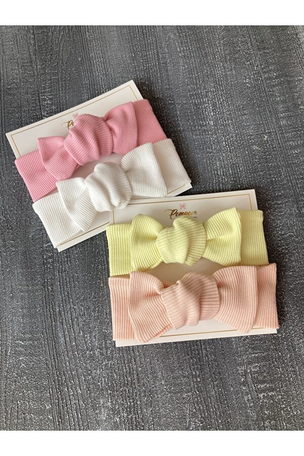 pempem bandana Yeni Kız Bebek 4 Lu Ribana Bandana