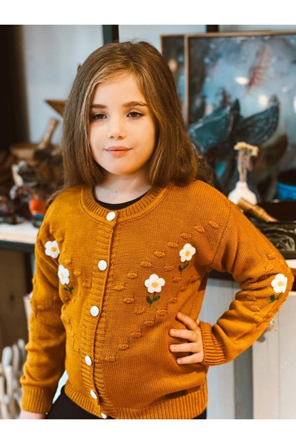 Kids mustard cardigan new arrivals