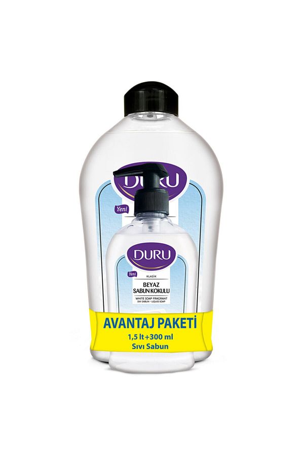 Duru-White Soap Scented Liquid Soap 1,5+300ml 1
