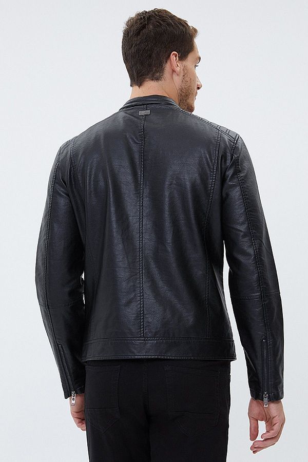 Leather loft jacket store