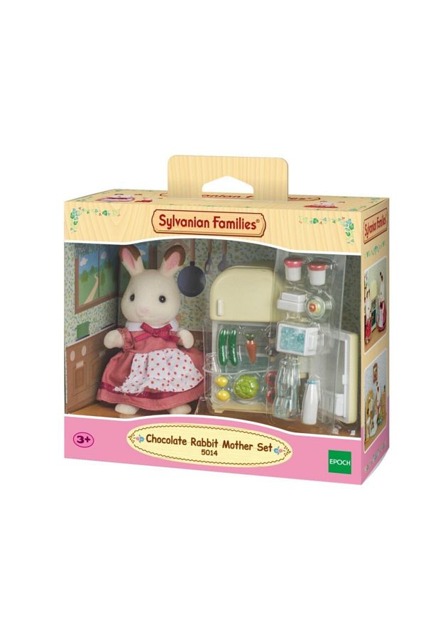 Sylvanian Families Lisinya193 Nessiworld Families Chocolate Eared Rabbit Mother and Refrigerator Set 5014 alithestereo Trendyol