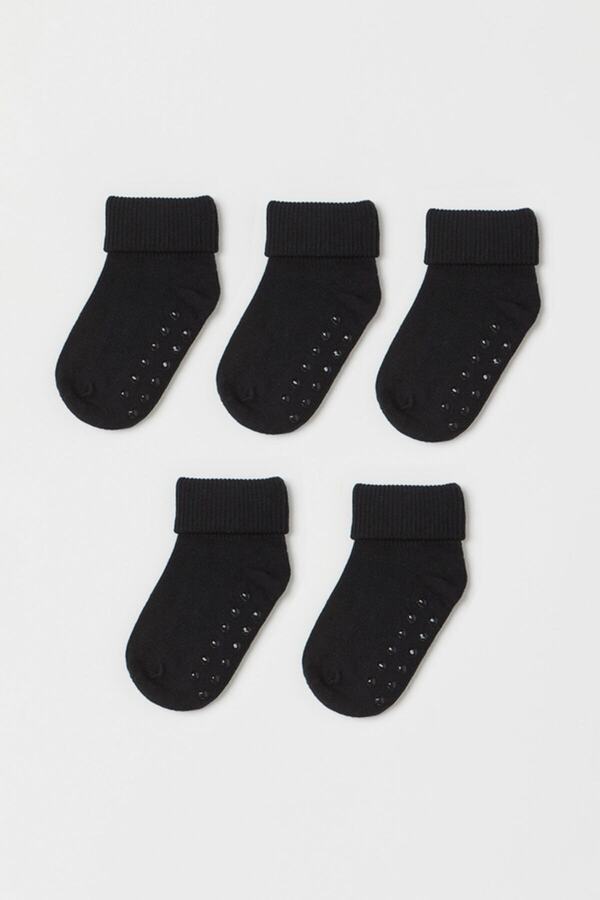 MEM SOCKS 5'li Oraganik Pamuk Kaydırmaz Bebek/çocuk Çorabı