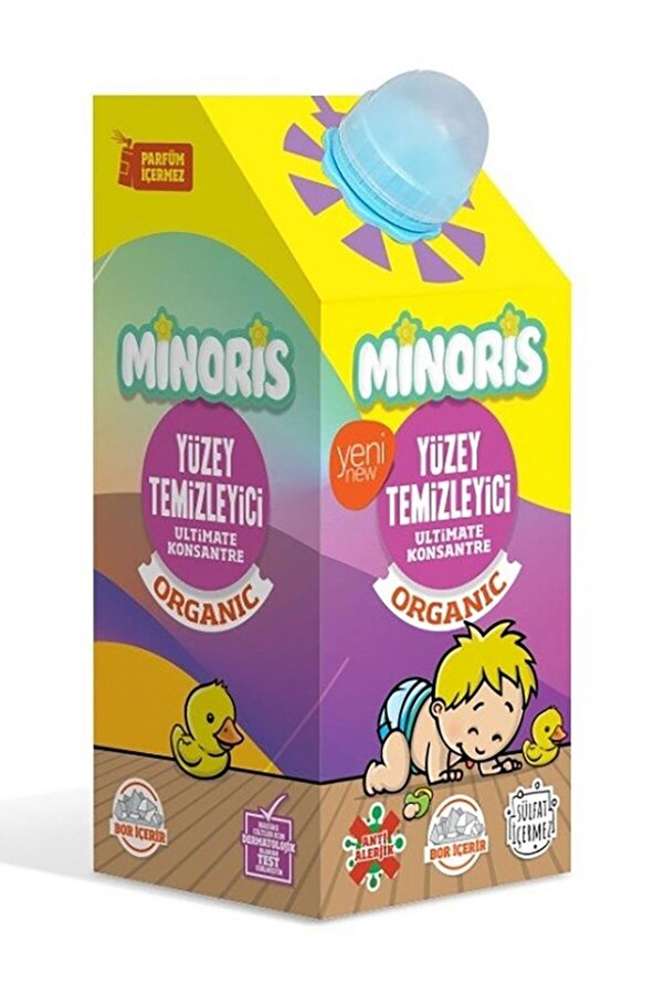Minoris Organik Antialerjik Yüzey Temizleyici Ultimate Konsantre 100 Kullanım