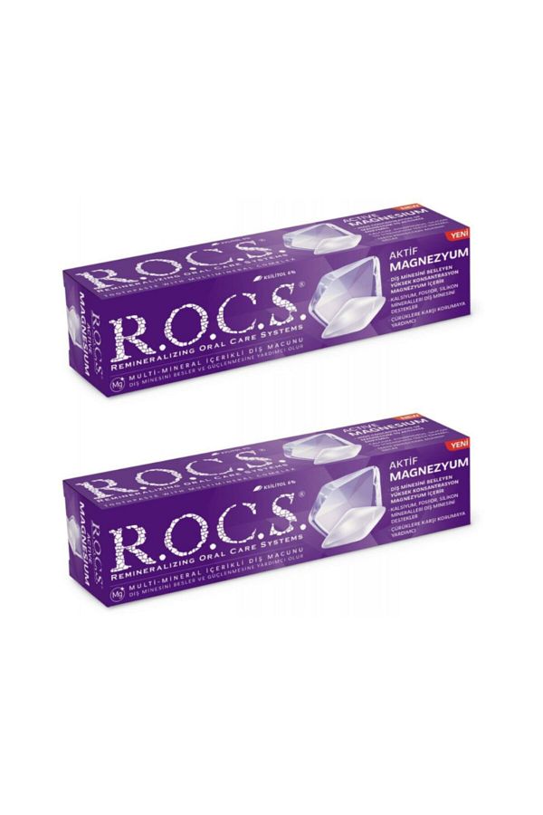 R.O.C.S.-Rocs Active Magnesium Toothpaste 75ml (2 Pieces) 1