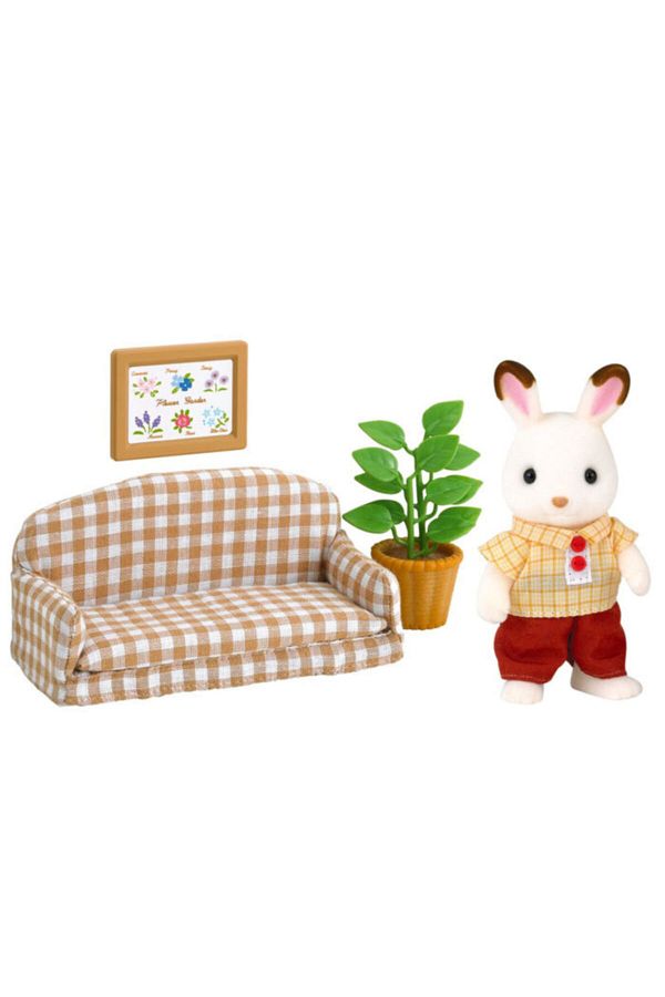 Sylvanian families chocolate rabbit father set shop