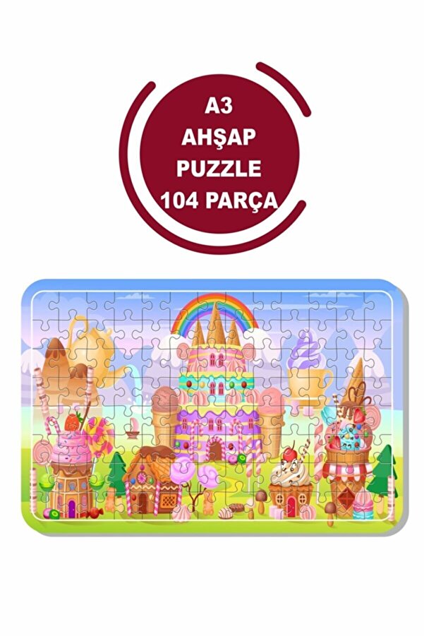 LİPYOS Tatlılar A3 104 Parça Puzzle, Oyuncak, Yapboz