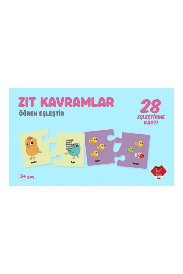 Mikado Yayınları-Opposite Concepts - Learn Match (Age 3+) 1