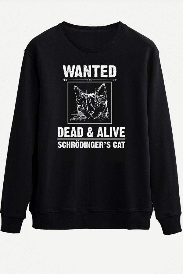 Schrodinger's cat wanted dead and alive t shirt on sale
