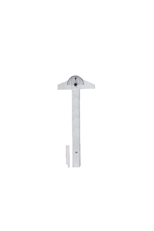 HATAS-T Ruler Movable Head Mica Thin Bizote Minkale Head Acrylic 100 Cm 1200 1