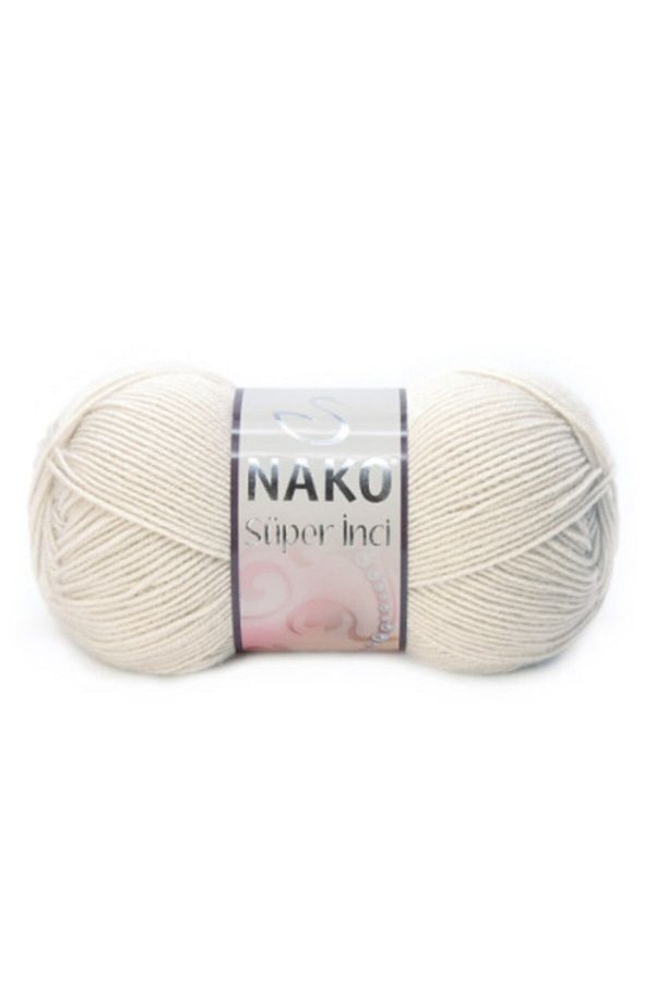 NAKO-Νήματα πλεξίματος χειρός Super Pearl 100 gr Χρώμα 6383 Μανιτάρι Μπεζ 1