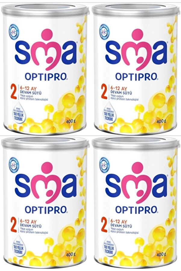 SMA Optipro 2 6-12 Ay Bebek Sütü 400 Gr 4 Adet