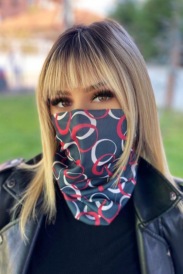 TAKIŞTIR-Mixed Color Ring Patterned Multi-Purpose Buff/bandana/mask 1