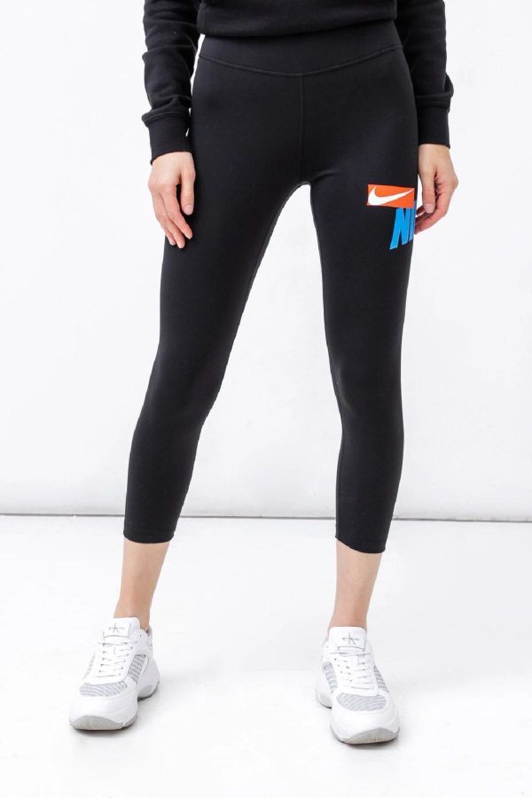 Nike One Performance Dry Leggings 7/8 Black Women's Tights - Trendyol