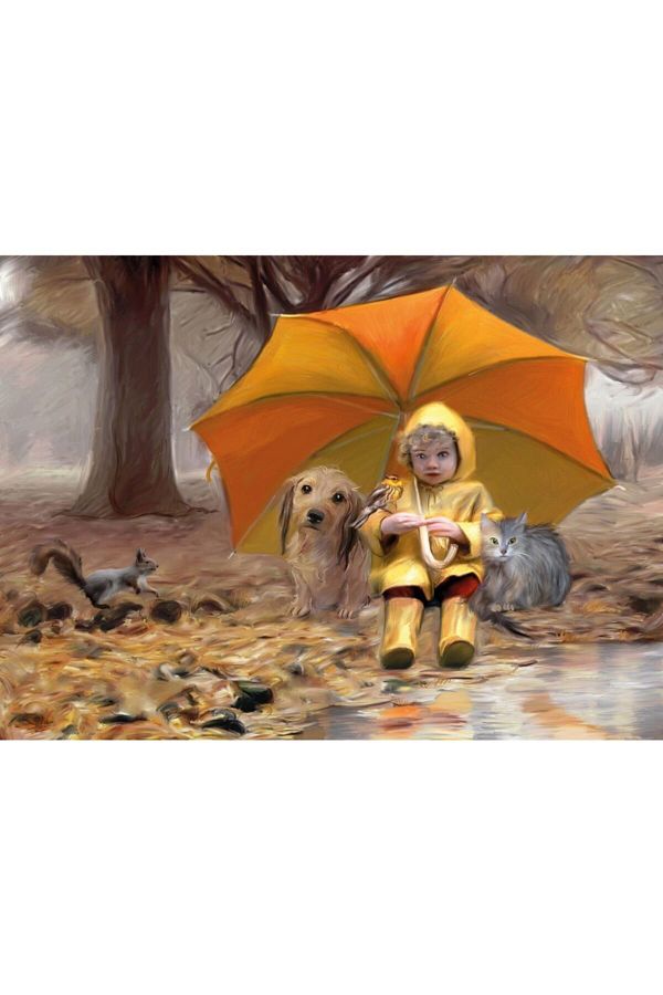 Nova Puzzle-Nova 1000 Piece Puzzle - Peaceful Six of the Umbrella 1