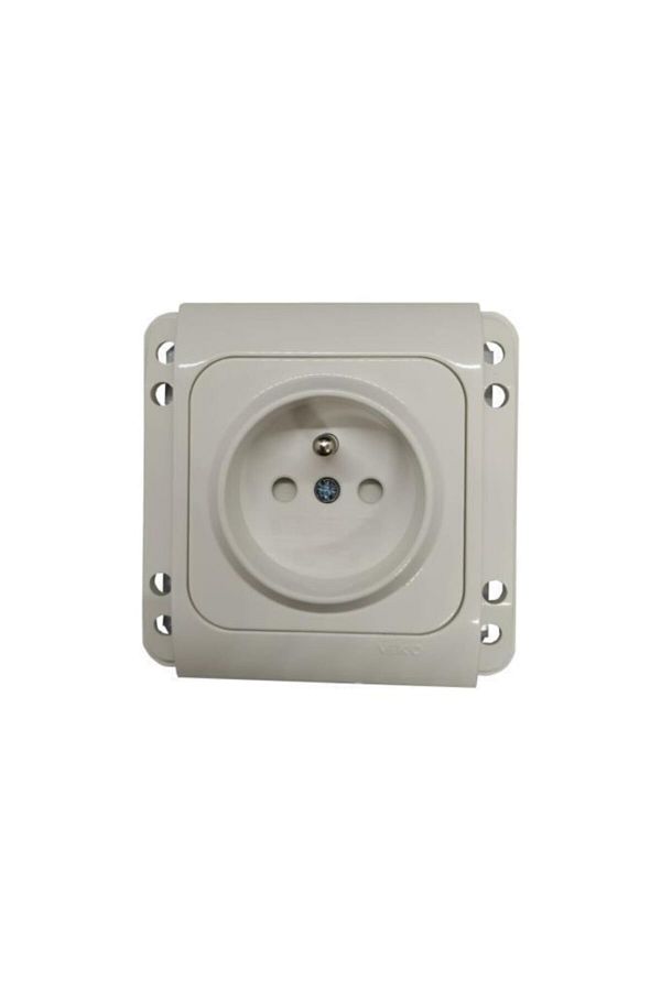 VİKO-Kardelen White Child Protected UPS Socket with Cord 1