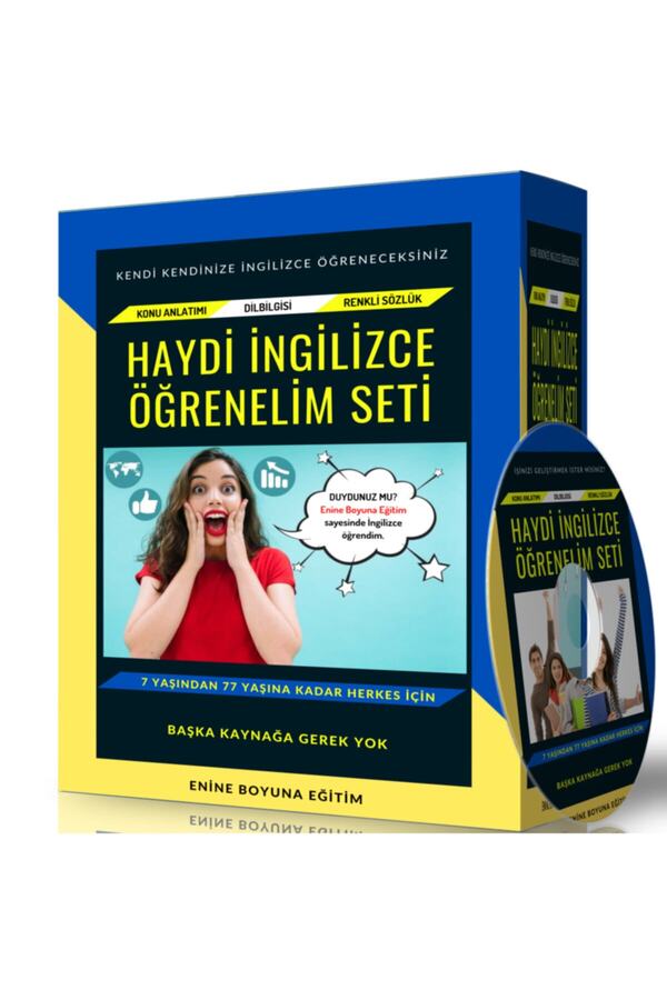 Enine Boyuna Eğitim-Let's Learn English Set (2 cărți -4 CD -1 dicționar) - Antrenament transversal longitudinal 1