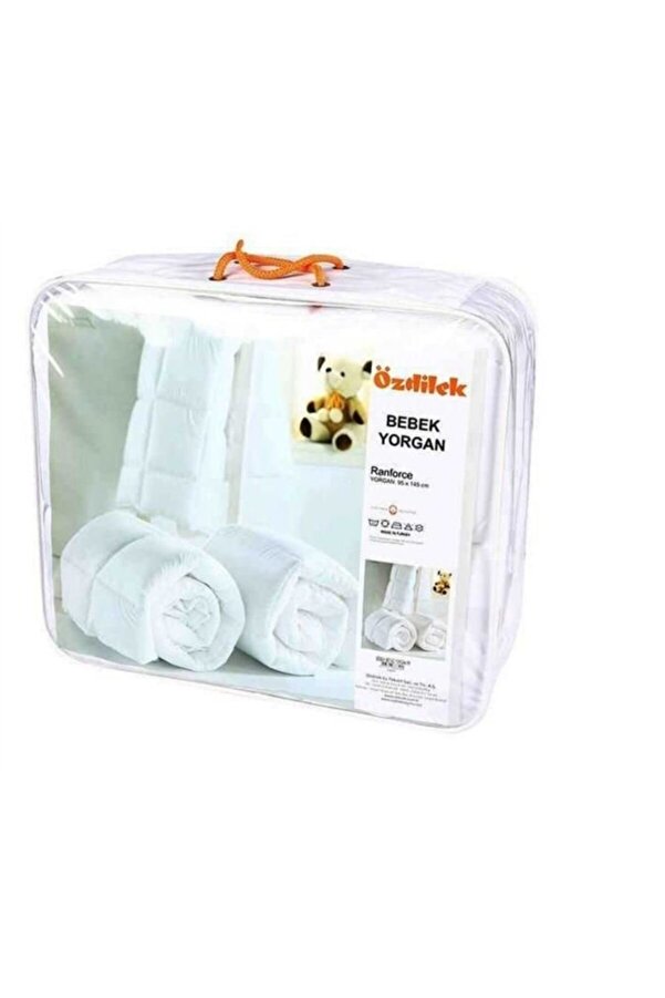 Özdilek Beyaz Bebek Yorganı 95x145
