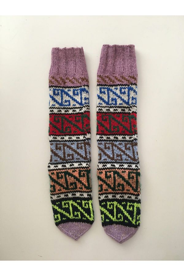 OQQA-Hand Knitted Wool Socks 1