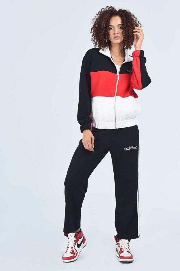 Ecko Unltd Ecko Unlimited Katy Black Printed Women s Tracksuit Bottom Trendyol