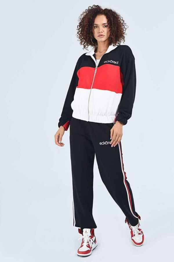 Ecko Unltd Ecko Unlimited Katy Black Printed Women s Tracksuit Bottom Trendyol