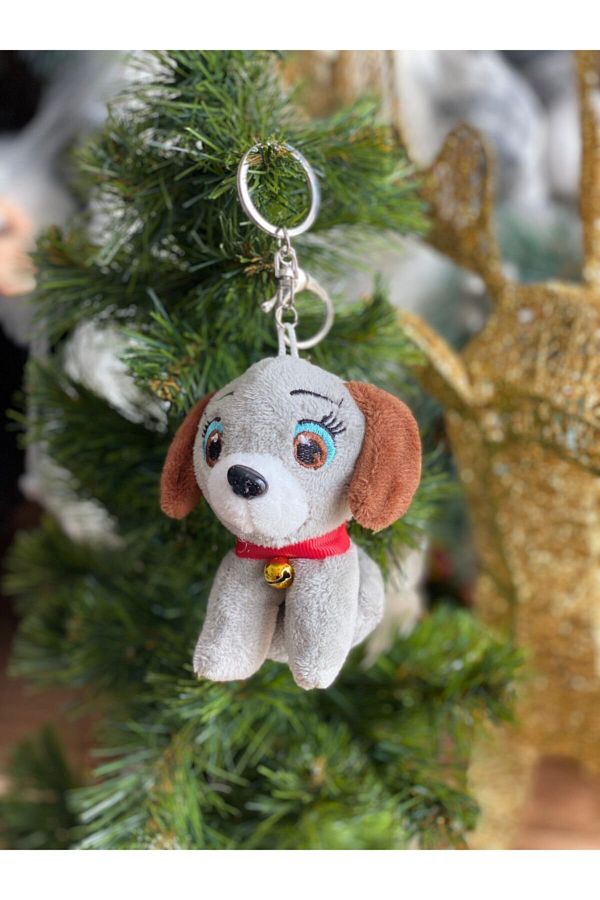 Fluffy dog keychain store