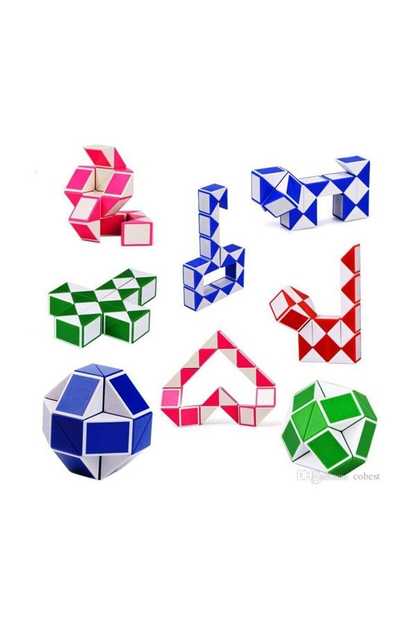 Çekirdek Zeka-Snake Game, Color Chart Magic Snake Patience Cube Rubik's Snake 1