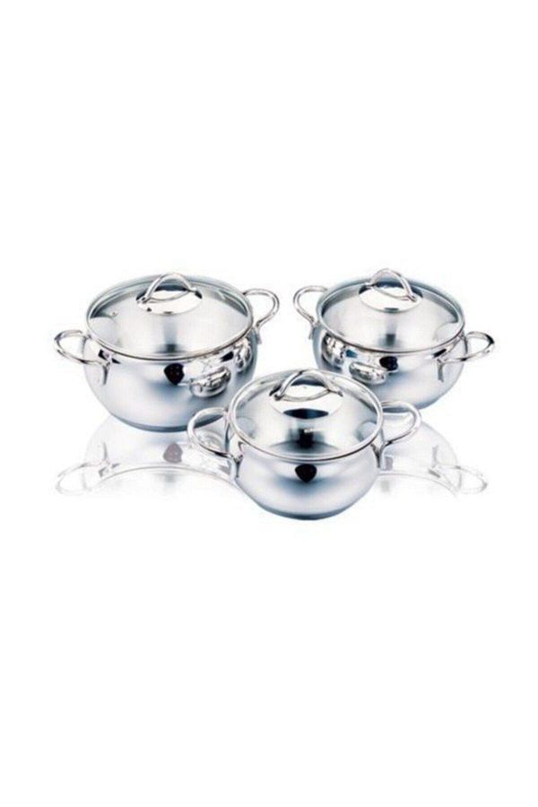 KORKMAZ-A1801 Chubby Jr. 3-Piece Cookware Set 1