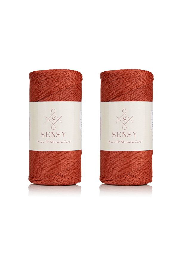 SENSY-Premium 400 gr Polyester Macrame Rope 2 Mm Set of 2 Tile Macrame Rope Pad Bag Rope No:4 1