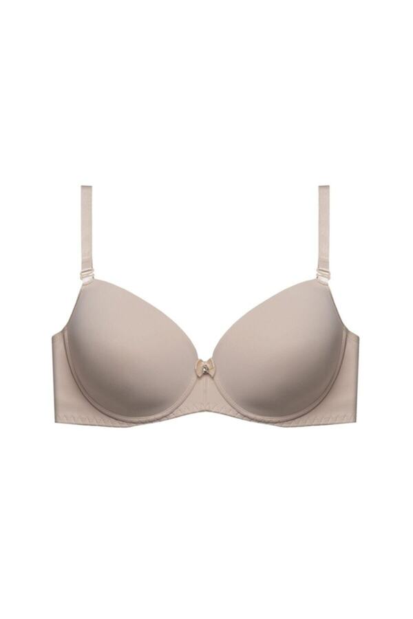 Magic Form-2050 Plain Fabric Watery Bra - White 1
