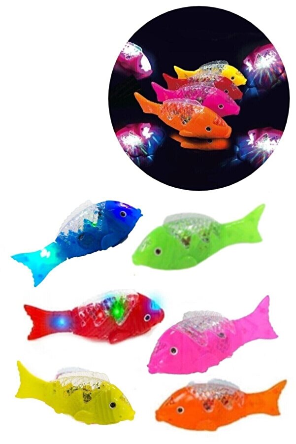 u-toys 1 Adet Sesli Işıklı Müzikli Bebeklerin Emekleme Arkadaşı Oyuncak Yürüyen Balık