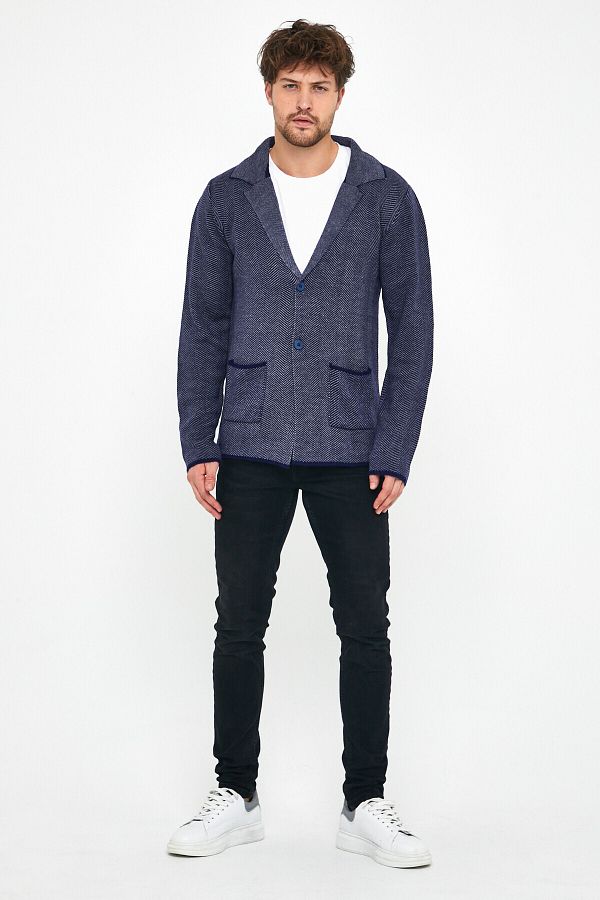 Navy blue shawl jacket hotsell