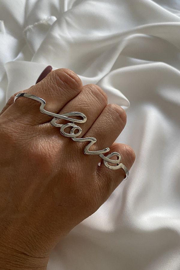 Clare s Store Love Written Hand Ring Trendyol
