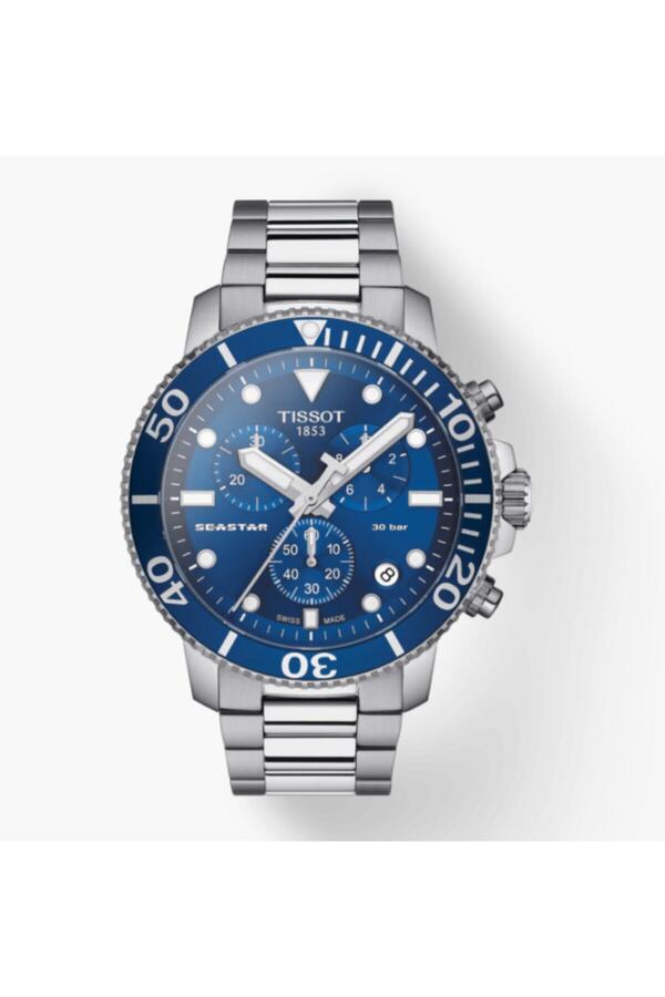 TISSOT-سيستار 1000 كرونوغراف 300 م. T120.417.11.041.00 ساعة يد رجالية 1