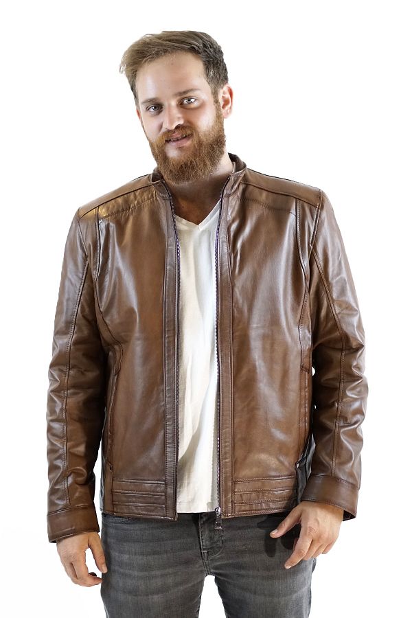 Derimosa-Slanzer Men's Genuine Leather Coat 1